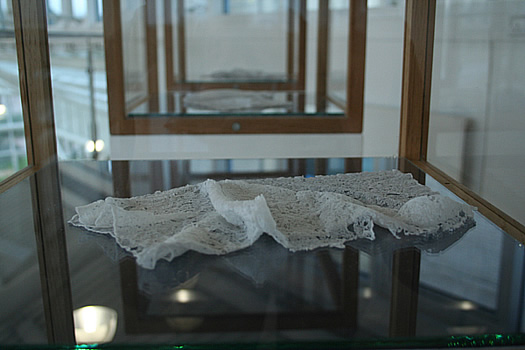 Something I had forgotten about my Nan is how she would save her serviette when she went out to a caf�. Smoothed out, she would use it again, sometimes offering it to me in place of a hanky (Love tokens)